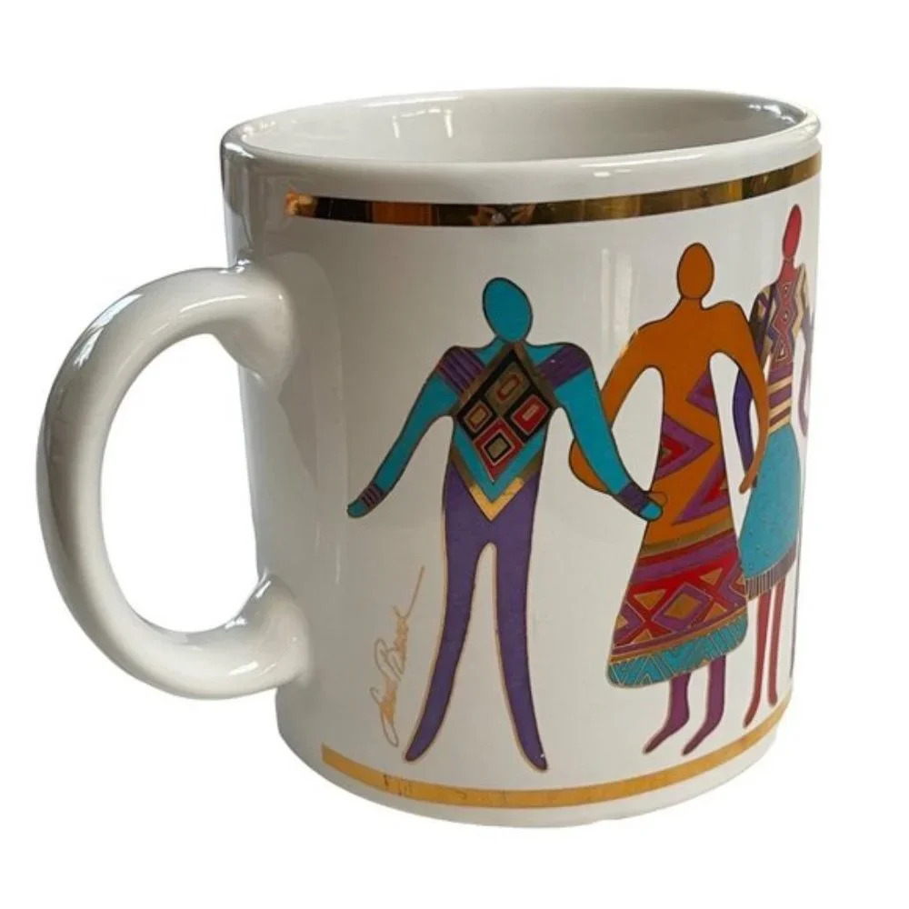 Laurel Burch The Art of Human Being Coffee Cup Mug Not For Microwave or Oven Use